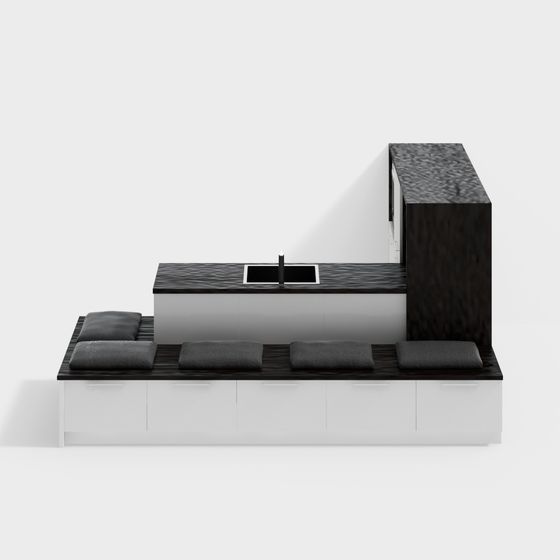 Trendy Low-Poly Interior Design 3D model