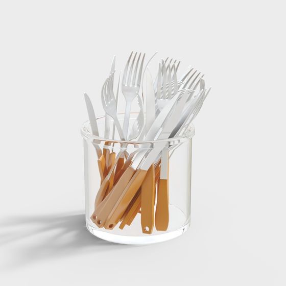 Glass Tableware Storage Jar 3D model