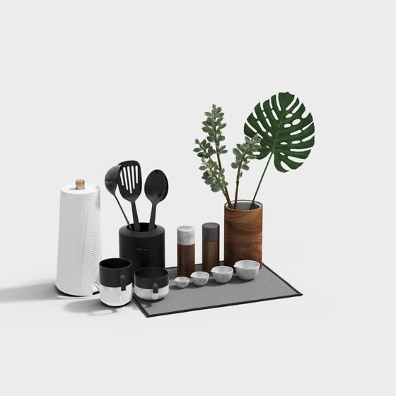 Minimalist Kitchen Essentials 3D model