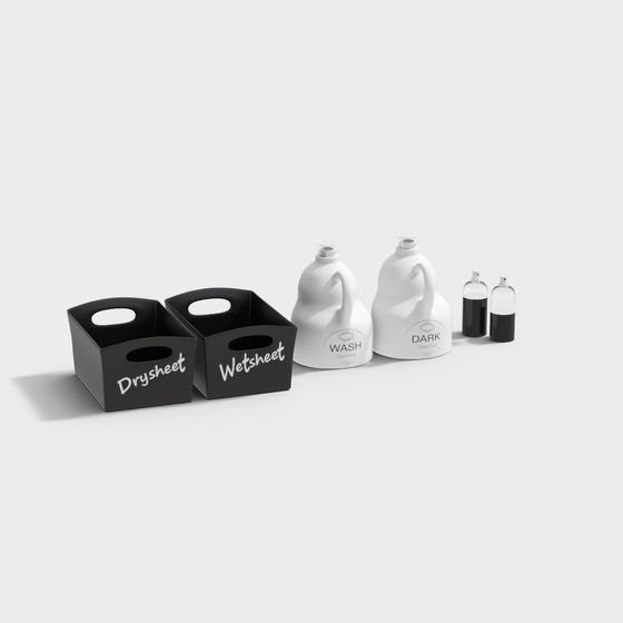 Minimalist Laundry Set 3D model