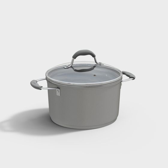 Modern Minimalist 3D Pot Model for Kitchen Design