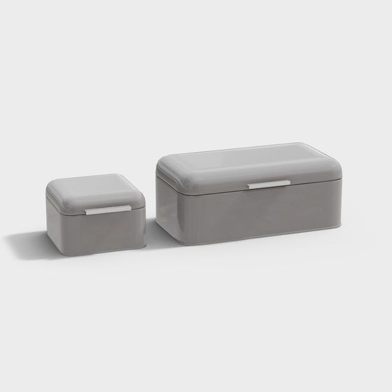 Minimalist Storage Boxes 3D model