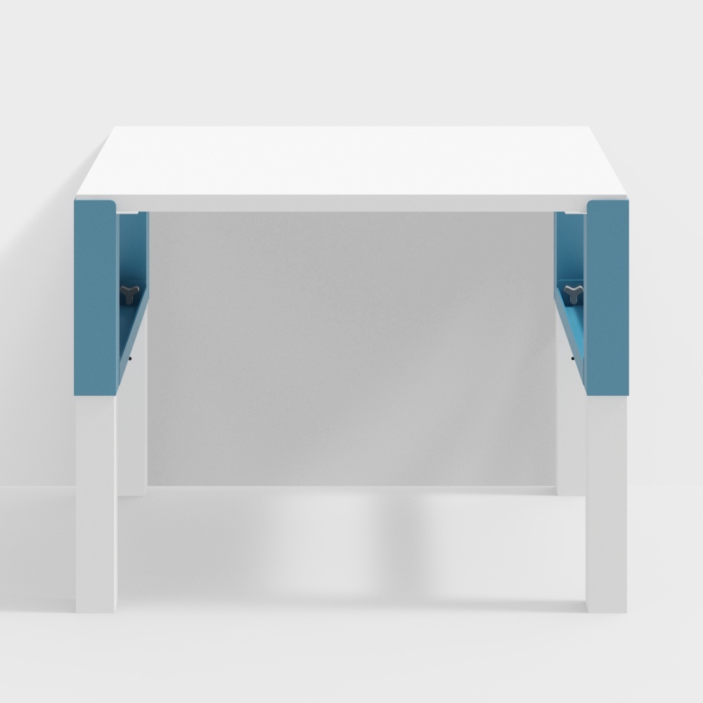 Bureau blanc et noir