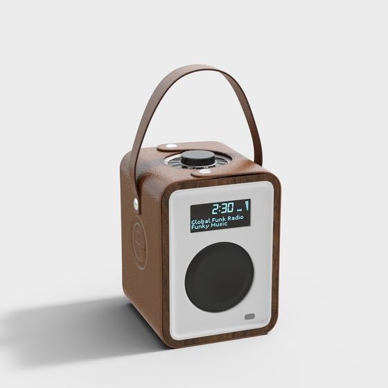 Classic Portable Radio 3D model for Creative Projects