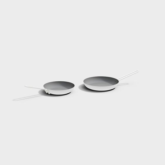 Minimalist Frying Pan 3D model for Creative Projects