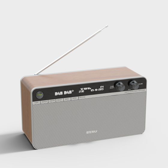 Vintage Inspired Radio 3D model