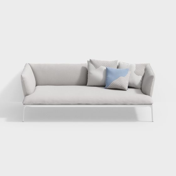 Modern Minimalist Sofa 3D model