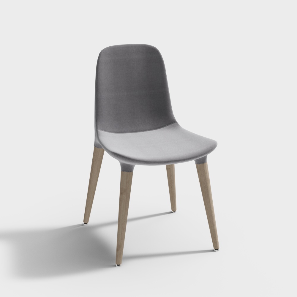 Chaise de salle à manger + gris-14