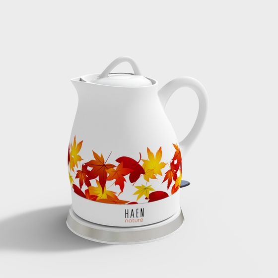 Low Poly Electric Kettle 3D Model