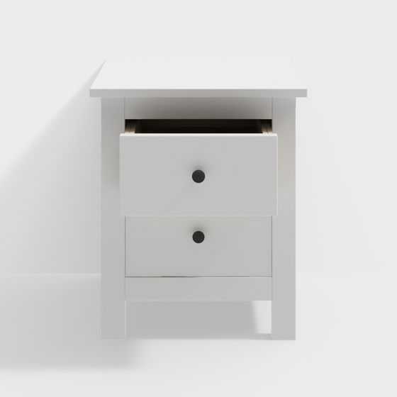 Bàn đầu giường trắng