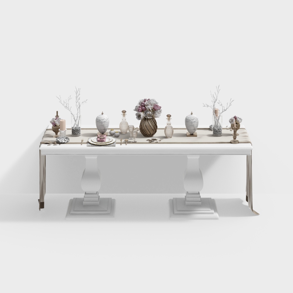 Dining table+white-12
