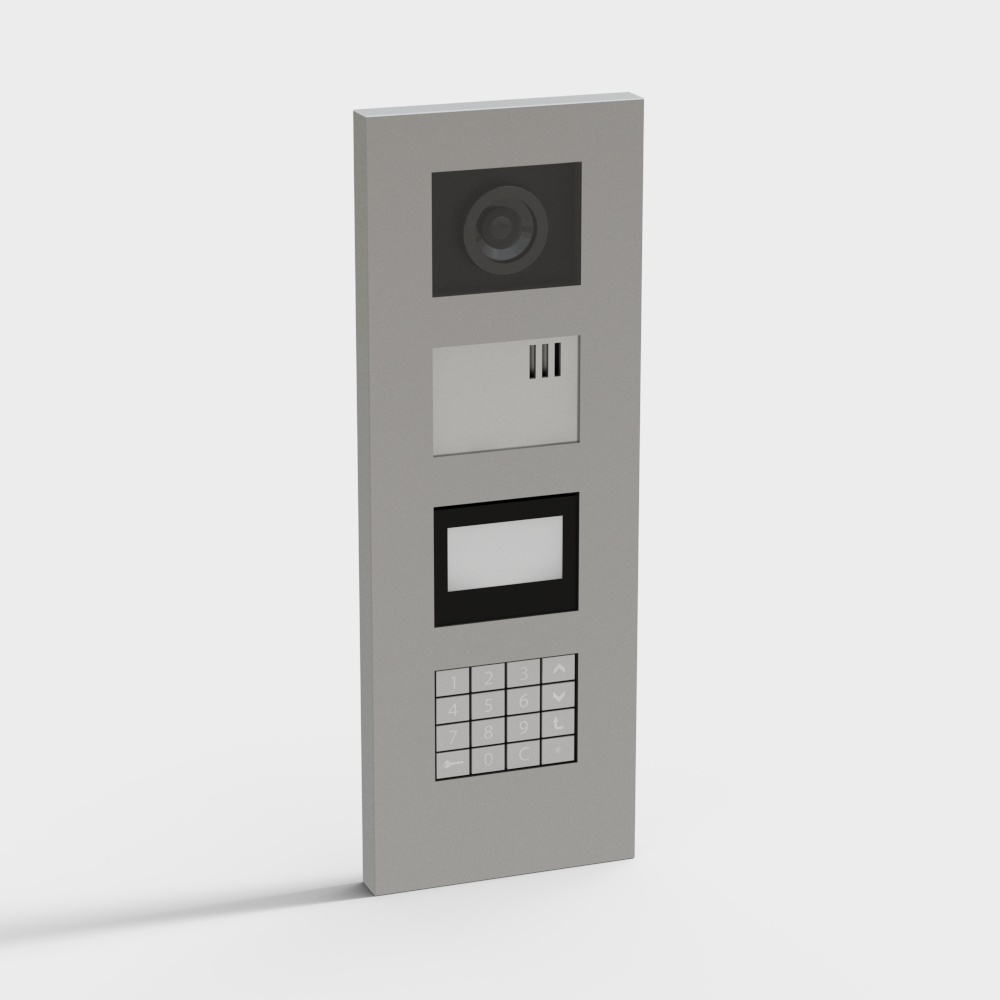 Elegant Low-Poly Doorbell 3D model