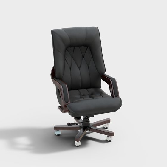 Classic American Style Office Chair 3D model