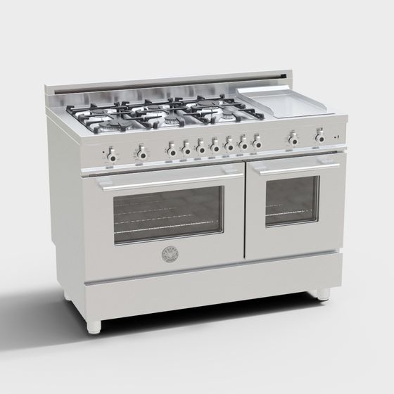 Low Poly Realistic Kitchen Appliances 3D model