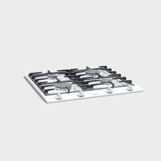 Minimalist Gas Stove 3D Model for Modern Kitchens