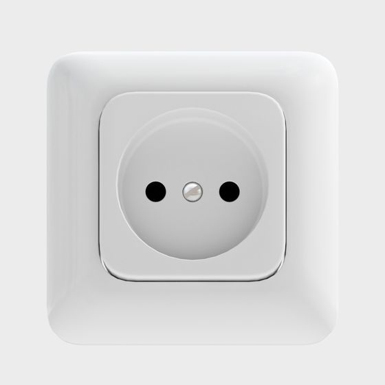 Minimalist 3D Socket Model for Modern Design