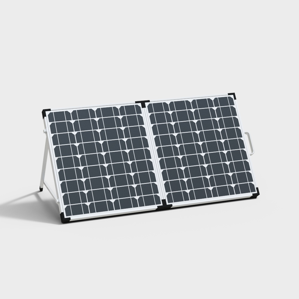 Portable Solar Panel 3D Model