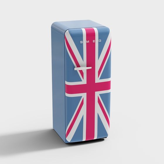 Union Flag Fridge 3D model