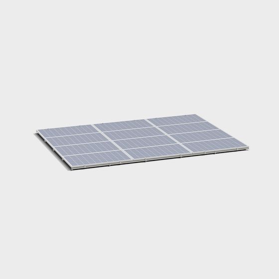 Solar Panel Array 3D model