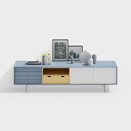 City Light TV Stand 3D model