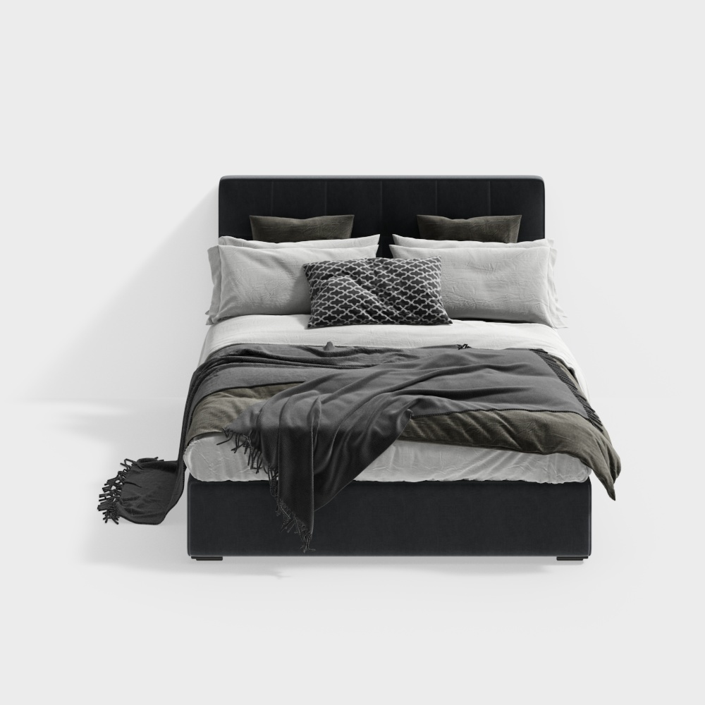 giường cỡ queen + xám-8