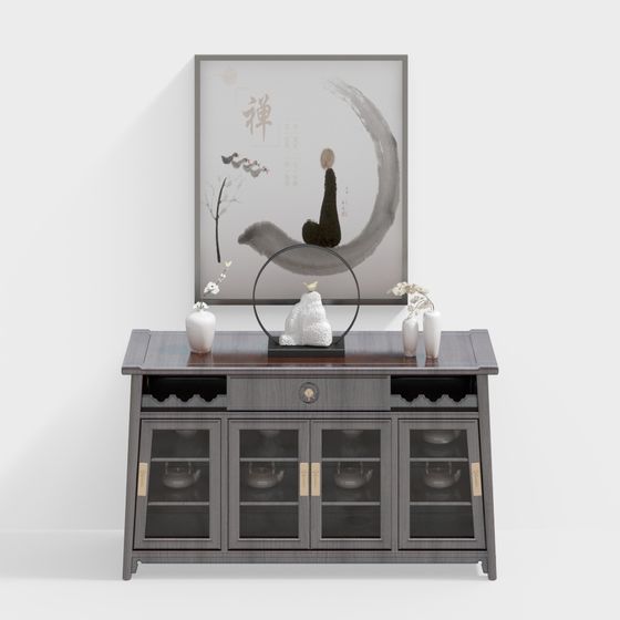 Zen Tea Cabinet 3D Model