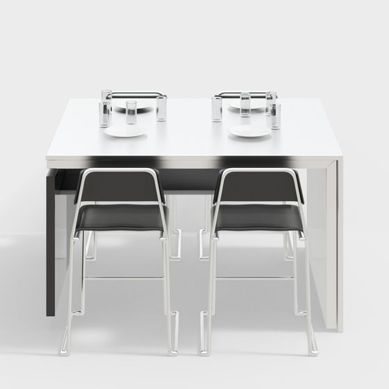 Urban Dining Table 3D model for Creative Projects