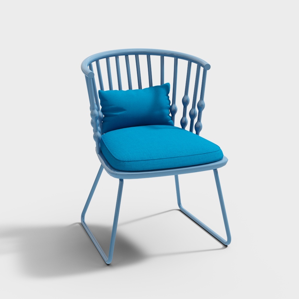 Stylish Low-Polygon Chair 3D model