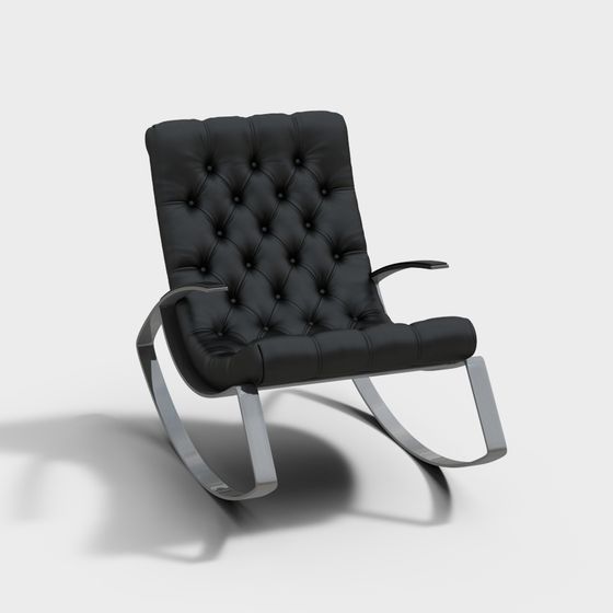 Modern Elegance Rocking Chair 3D model
