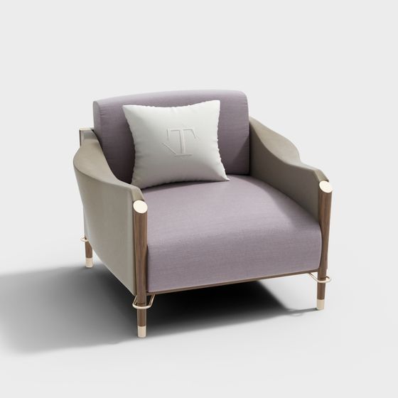 Stylish Low-Poly 3D Sofa Model Design