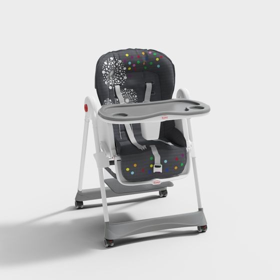 Colorful Dandelion High Chair 3D model