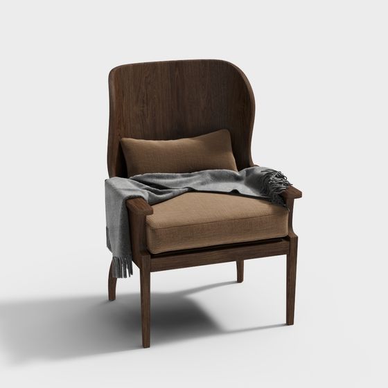 Cozy Reading Chair 3D model