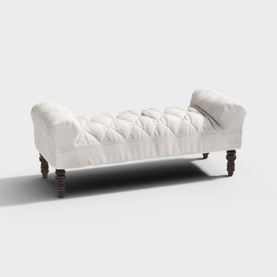 Cuối giường phân + trắng