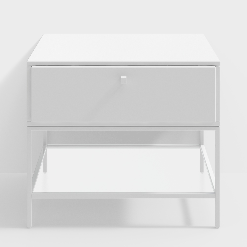 Bàn đầu giường + Trắng