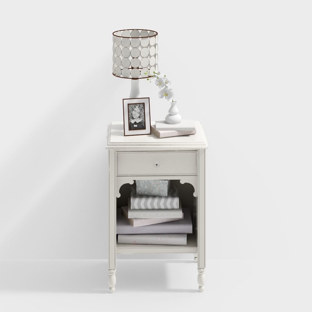 Bedside table +white