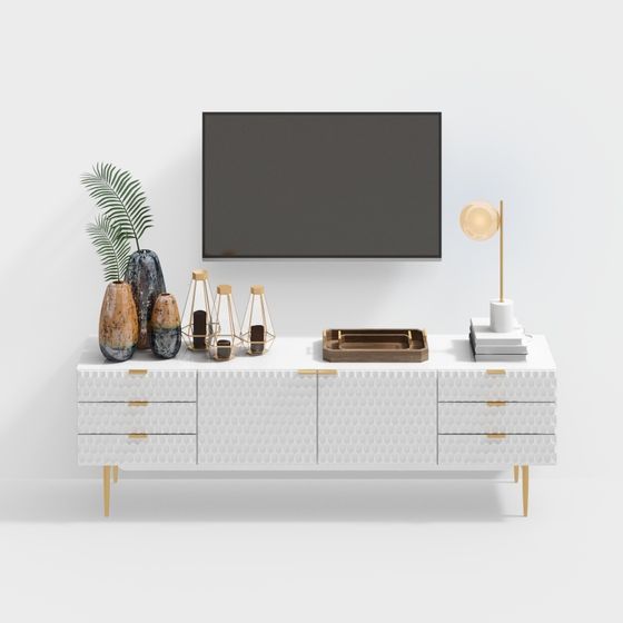 ขาตั้งทีวี + สีขาว