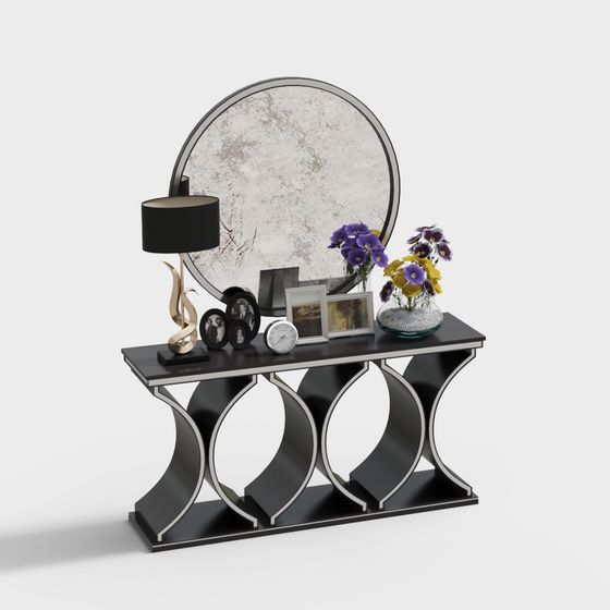 Art Deco Console Table 3D model