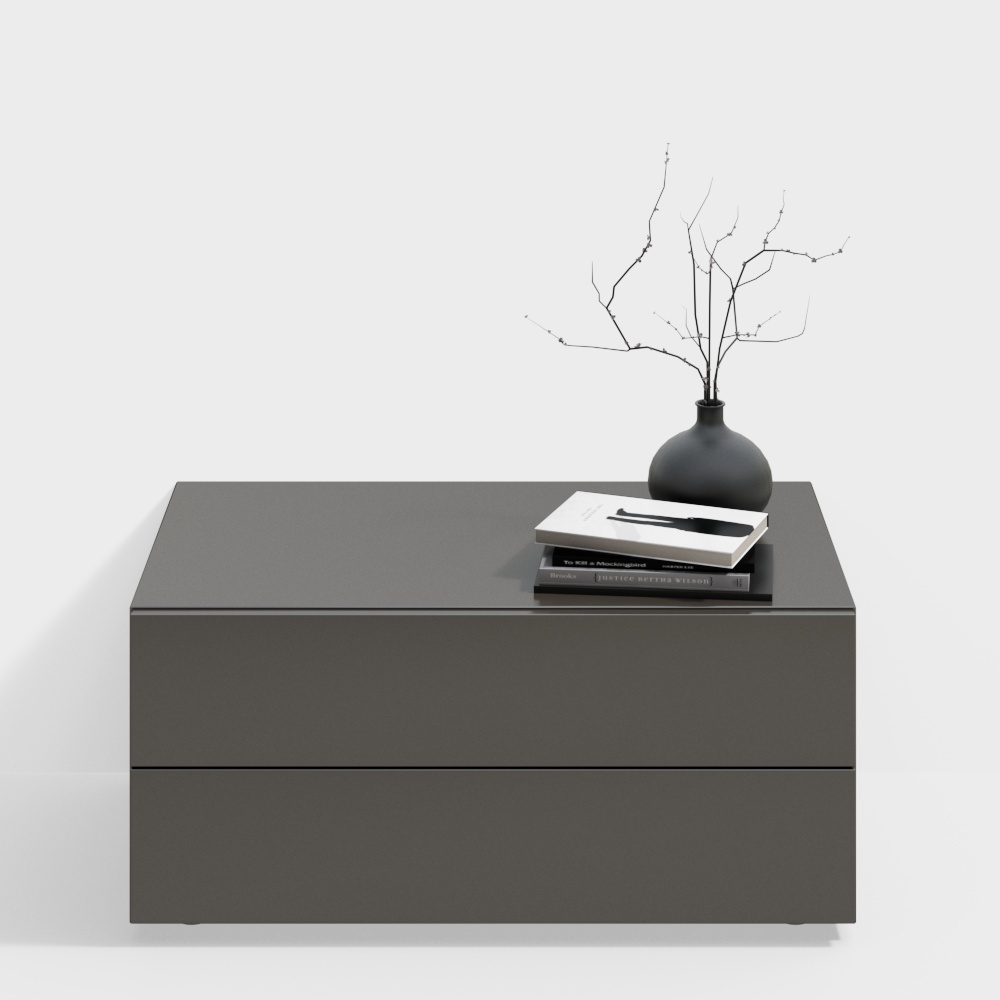 Bàn cạnh giường ngủ màu đen