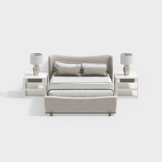 Urban Chic Bed 3D model