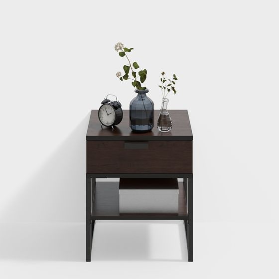 Mesilla de noche marrón