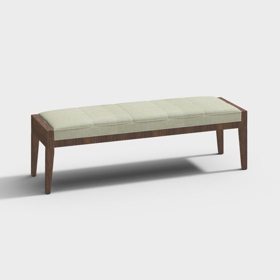 Urban Leisure Bench 3D model