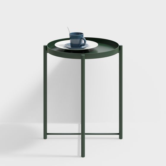 Lush Green Side Table 3D model