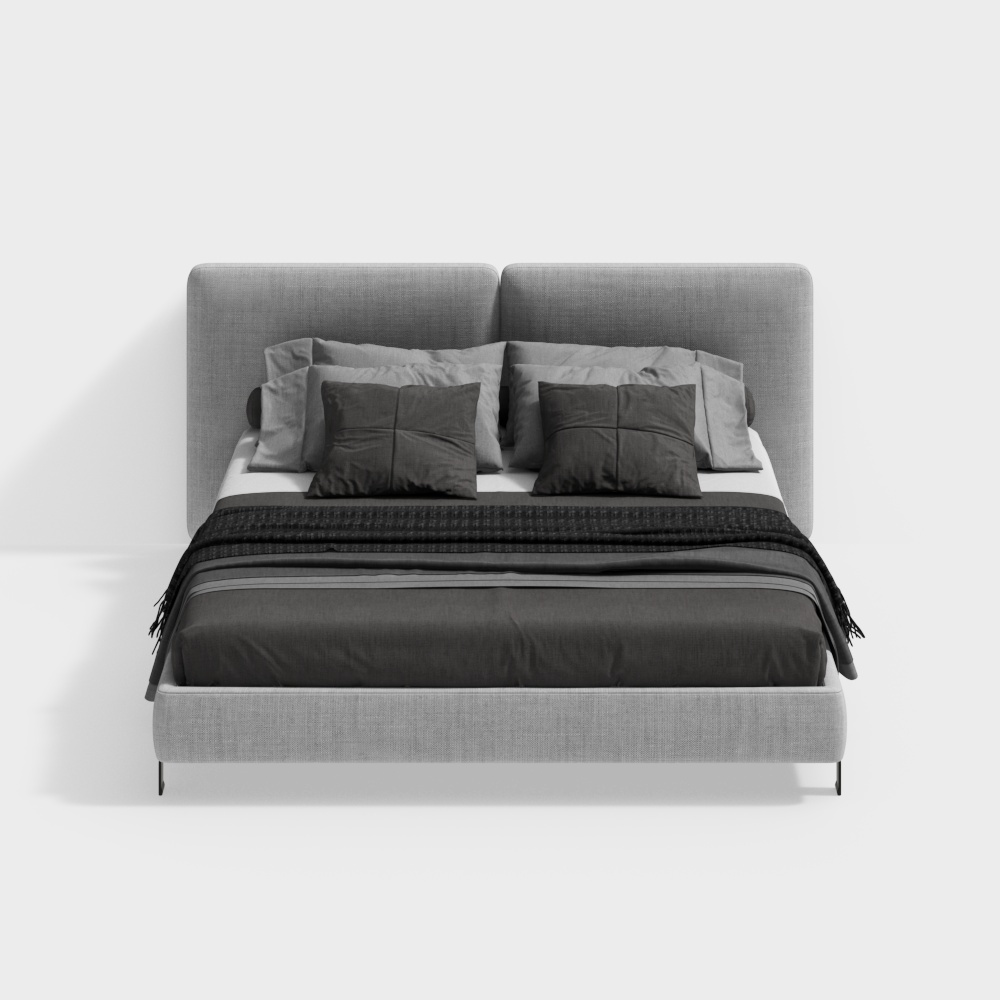 Lit Queen Size + Gris