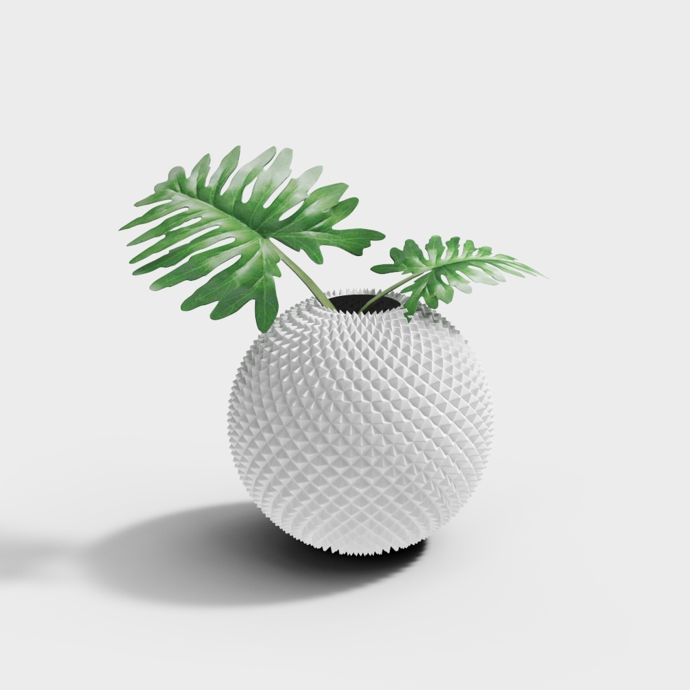 Geometric Sphere Planter 3D model