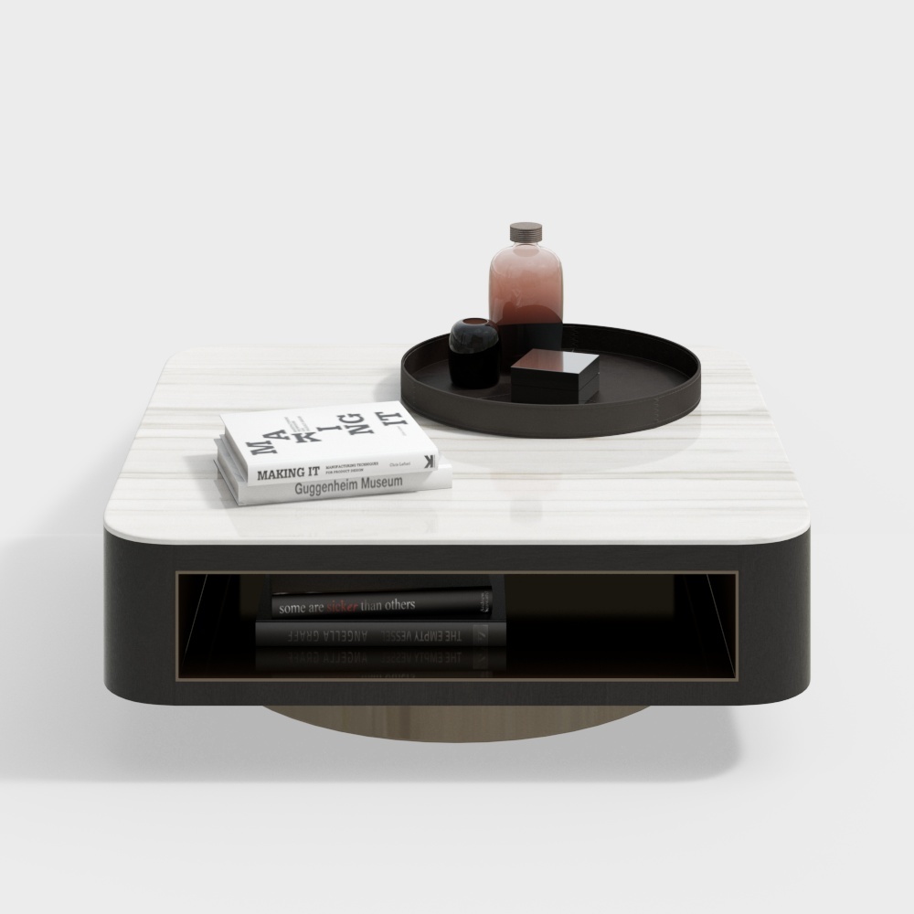 modern coffee table+white-5
