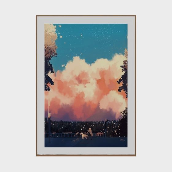 City Stroll Low Poly 3D Model