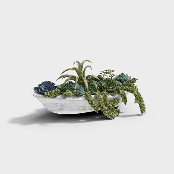 Desert Garden Potted Plant 3D model for Creative Projects