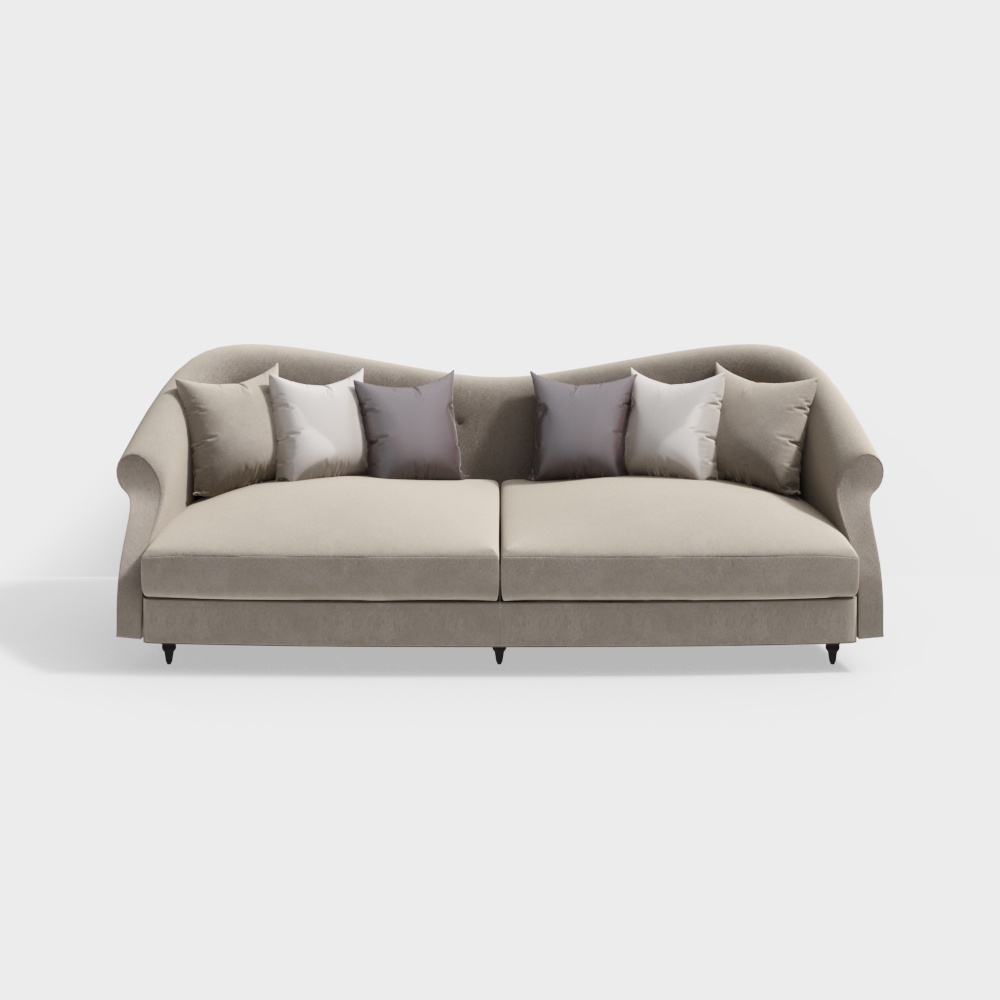 Unique Artistic 3D Sofa Model for Modern Interiors