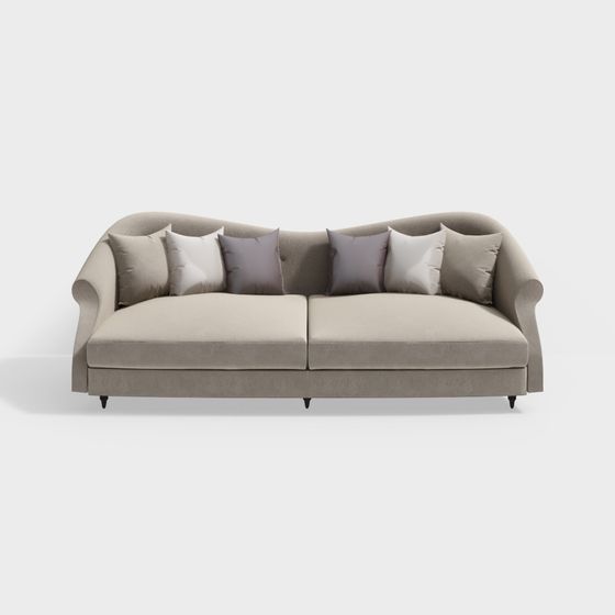 Unique Artistic 3D Sofa Model for Modern Interiors