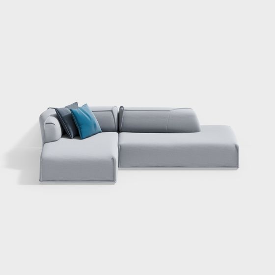 Contemporary Low-Poly Sofa 3D model